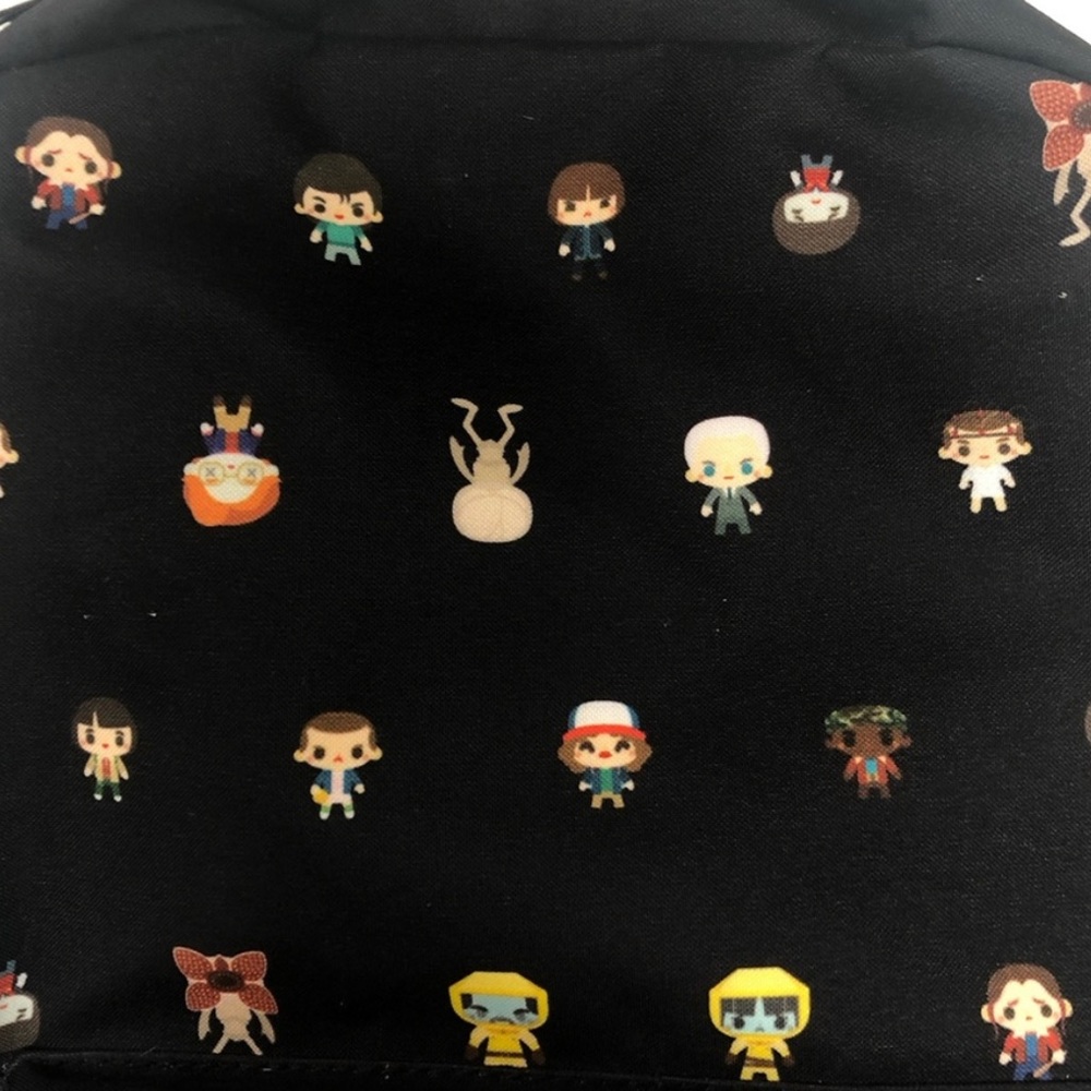 Loungefly Stranger Things Characters Backpack Bla… - image 3